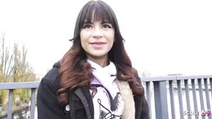 GERMAN SCOUT   Petite Latina Michy Perez Talk To Big Dick Anal At Pick Up Casting