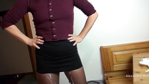 Curvy Plump Booty Brunette MILF Gets Fucked Hard In Her Creamy Ass And Facialized After Cunni