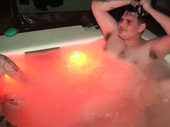 Wild Group Sex In Jacuzzi: Two Sexy Latina Beauties Suck Cocks And Enjoy The Massage