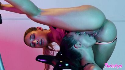 Leggy Damsel Abella Danger Takes Pleasure In Lesbian Cunnilingus