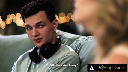 MOMMY'S BOY   Pissed MILF Rachael Cavalli Gets Turned On Catching Stepson Jerking Off In Living Room