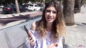 German Scout Magaluf Holiday Young Candice Public Casting