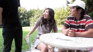 Petite Japanese Teen Talk To First Time MMF Threesome Fuck By Old And Young Guy