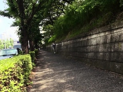 Sweaty Japanese Lady With Big Tits Uses Them On My Feet