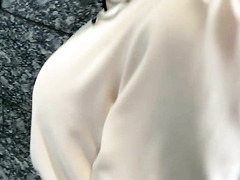 Had A Dinner With My Gorgeous Japanese Coworker Before I Fucked Her Through Torn Pantyhose