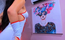 Sexy Nurse Seduces And Toys Her Pussy