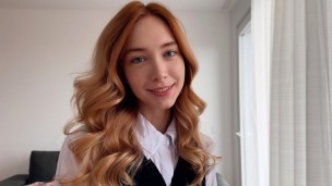 The Secretary Wanted A Pay Raise But Got Cum On Her Pussy Instead   Loly Nebel