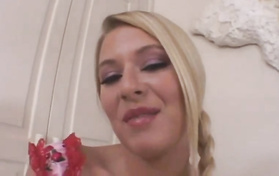 Busty Blonde MILF Gets Interviewed And Fucked In POV