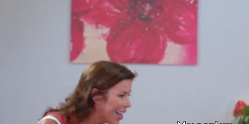 Bratty Laney Grey Blackmails Stepmom Alexis Fawx Into Eating Her Pussy