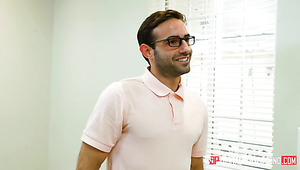 Nice And Sexy Office Nympho Gives Nice Head And Fucks In The Office