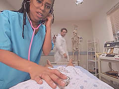 Hot Ebony Nurse Wakes Coma Patient Up With A Generous Dose Of Sex.