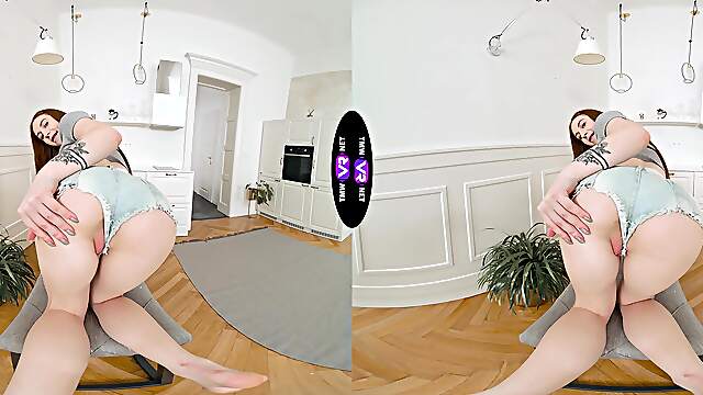 Redhead Beauty Vilora Efi Enjoys Solo Sex With Her Juicy Peach, Teasing In Vr.