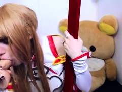 Masturbating Busty Blonde Teen On Couch With Big Toys