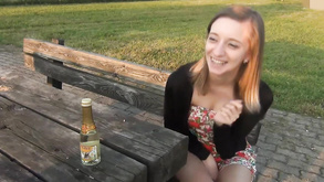 Naughty Skinny Wench Ria Fucks On The Street