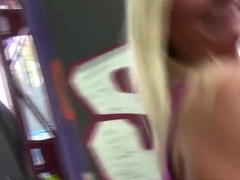 3way Public Fucked German Lady Swallows