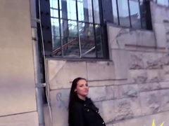 Busty German Fucked Outdoor In Public