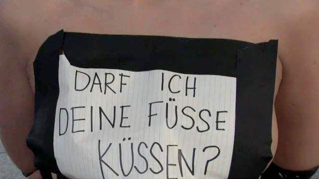 Pain And Public Humiliation For Gorgeous Submissive Kitty