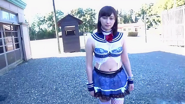 Raw Public Slamming Of Young Japanese Brunette, Dragged To Bar For Public Fucking And Degradation