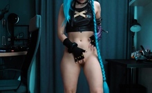 Cosplay Teen Babe Masturbates On Webcam