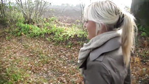 German Amateur Milf Sucks Monstrous Cock Outdoor