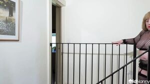 Mature Solo LuLu Striptease And Busty Playtime   OLDNANNY