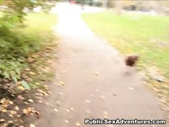 Brunette In Hot Public Sex