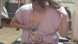 Hot Asian Teen Rubs Her Tender Pussy