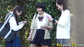 Asian 18 Year Olds Pee Outside