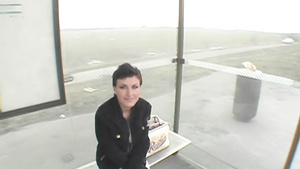 Short Haired Babe Veronica Fucks With Stranger For Cash