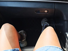 Taxi Driver Does Tender Public Fingering While Driving Slut In Pink Panties Home