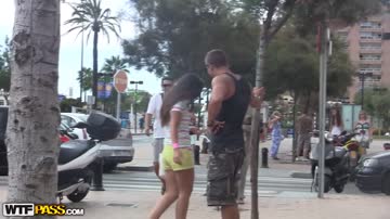 Sweet Teen Getting Picked Up From Public Bench Then Fucked Both Outdoor & Indoor