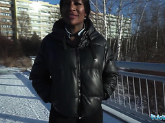 POV: Lusty Josy Black Wants To Ride Public Agent’s Big White Cock
