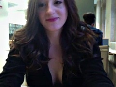 Busty Student Shows Off Her Tits And Masturbates In Public!