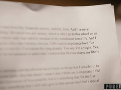 Lustful Teacher Seduces Pretty 18 Yo Virgin Student Carolina Sweets