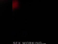 Slender Babe In Stockings And Black Lingerie Chrystal Sin Gets Intimate With Fetish Man