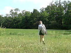 Wild Outdoors Fuckibg With Skinny Blonde Amateur Candy Teen