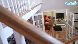 Hot Amateur College Girl Drains Her Step Brothers Cock